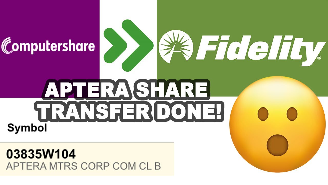 Перевод акций Aptera ЗАВЕРШЕН! Как: перевод через систему прямой регистрации (DRS) брокеру | 0383...