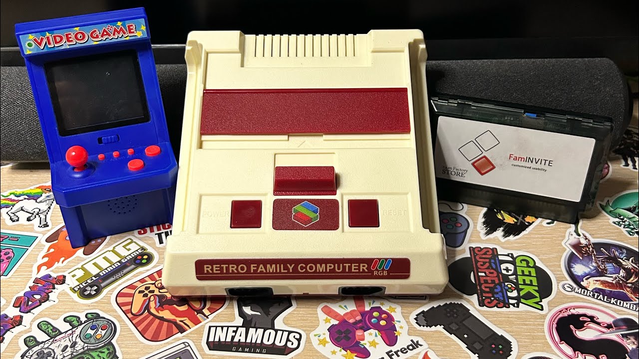Необычный Famiclone(dendy) и флеш картридж Faminvite Max!!!