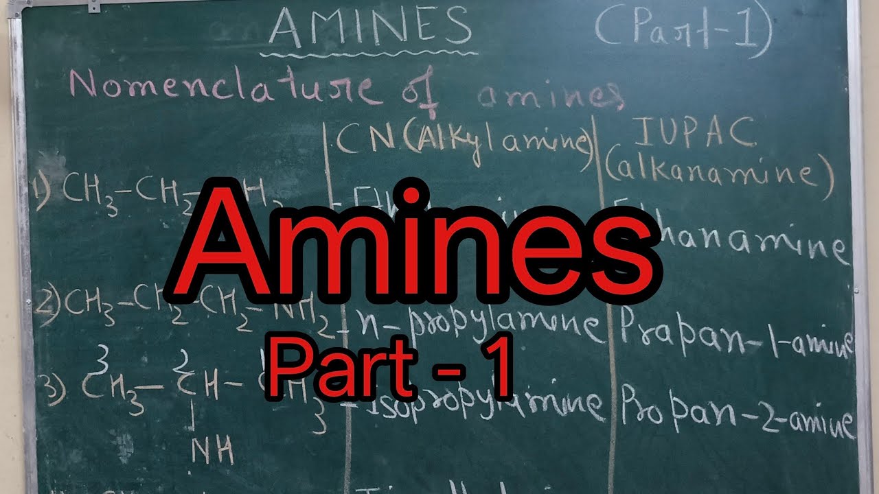 Amines ( part - 1), Class -12th, nomenclature of amines