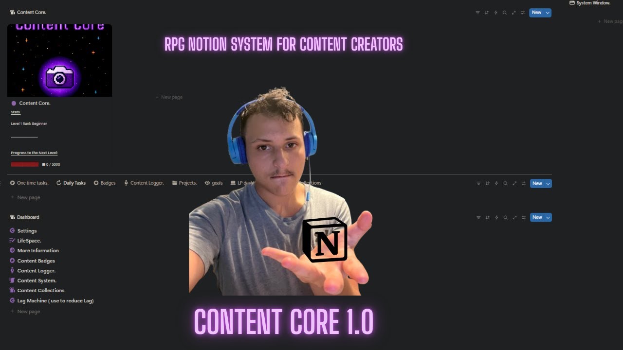 I Built a Notion RPG System for Content Creators.