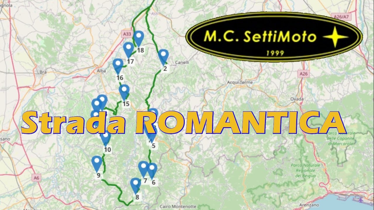 STRADA ROMANTICA DELLE LANGHE E DEL ROERO - M.C. SettiMoto