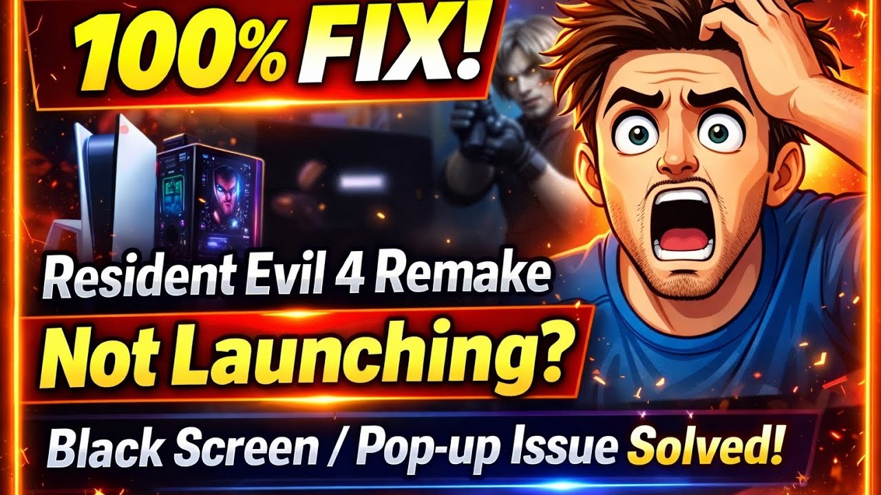 100% FIX! Resident Evil 4 Remake Not Launching | Black Screen / Pop-up Issue Solved (Windows11 24H2)