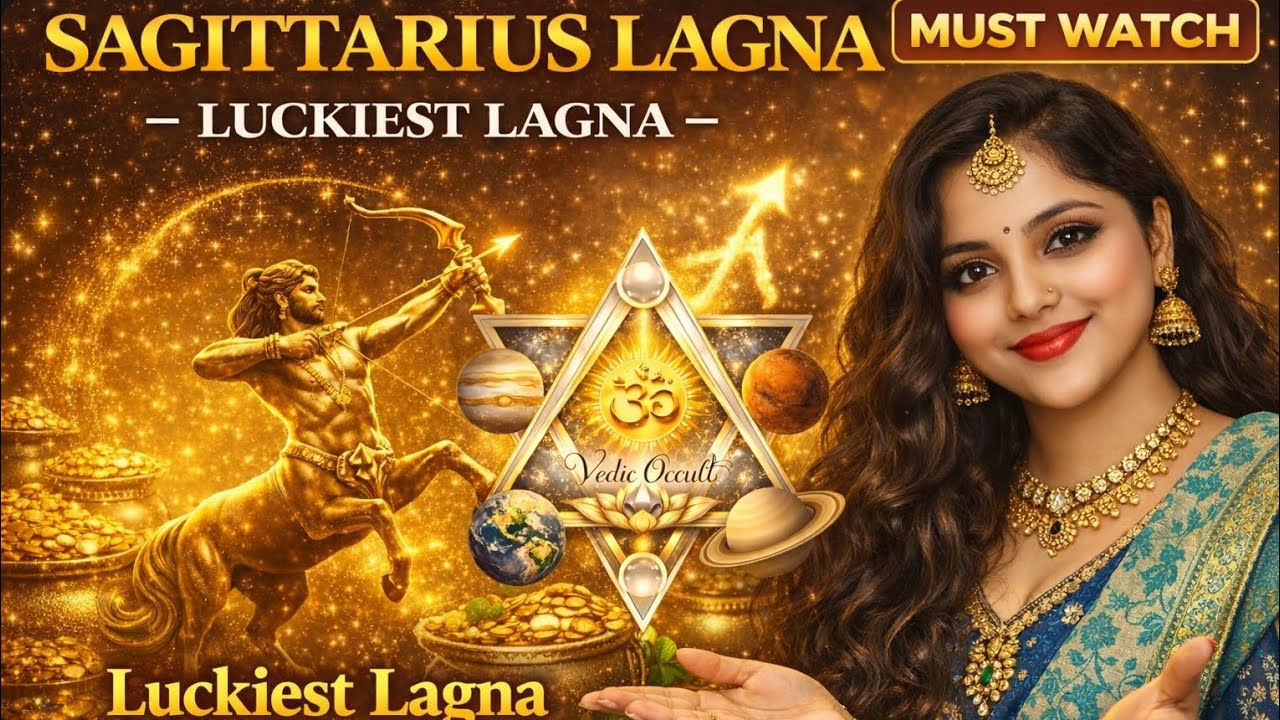 Sagittarius Lagna – Why It Is the Luckiest Ascendant in Astrology | Must Watch #astrology #dhanu #yt
