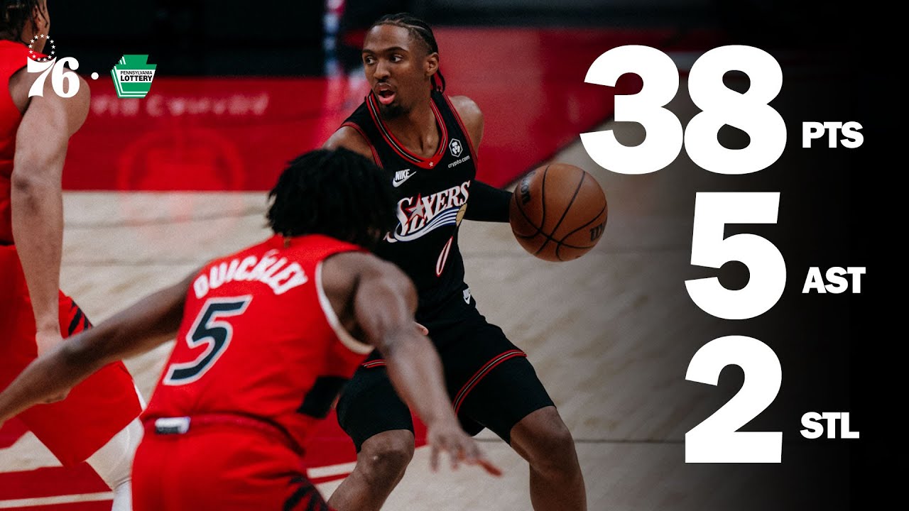 Tyrese Maxey Scores 38 Points Against Raptors