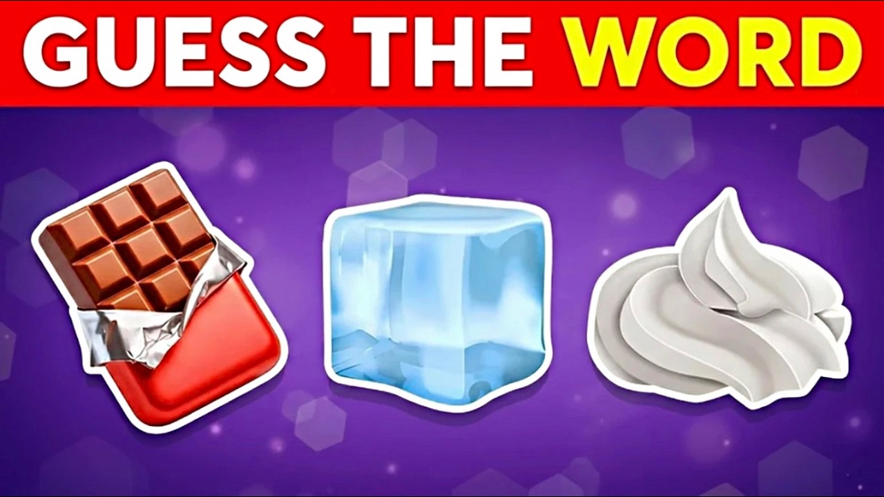 🧠 Guess The Word By Emoji | 50 Emoji Puzzles Challenge 🤯 | Only Geniuses Can Finish!