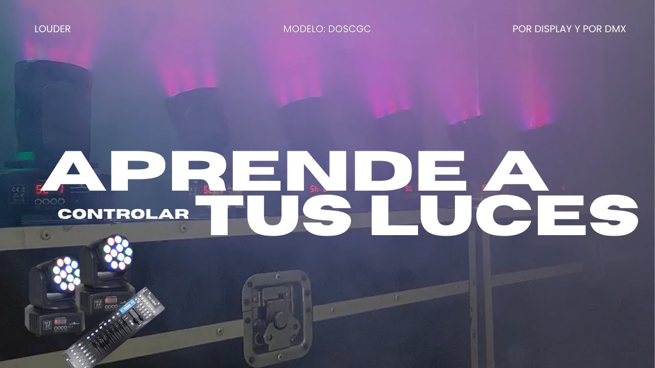 Guía básica para hacer funcionar la cabeza móvil DOSCGC / WAHRGENOMEN #cabezamovil #dmx #modos