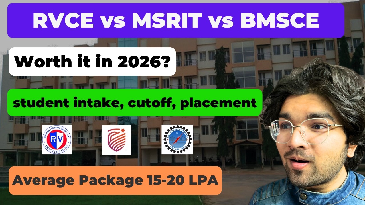RVCE vs MSRIT vs BMSCE | Top ComedK Colleges in 2026 | ComedK 2026