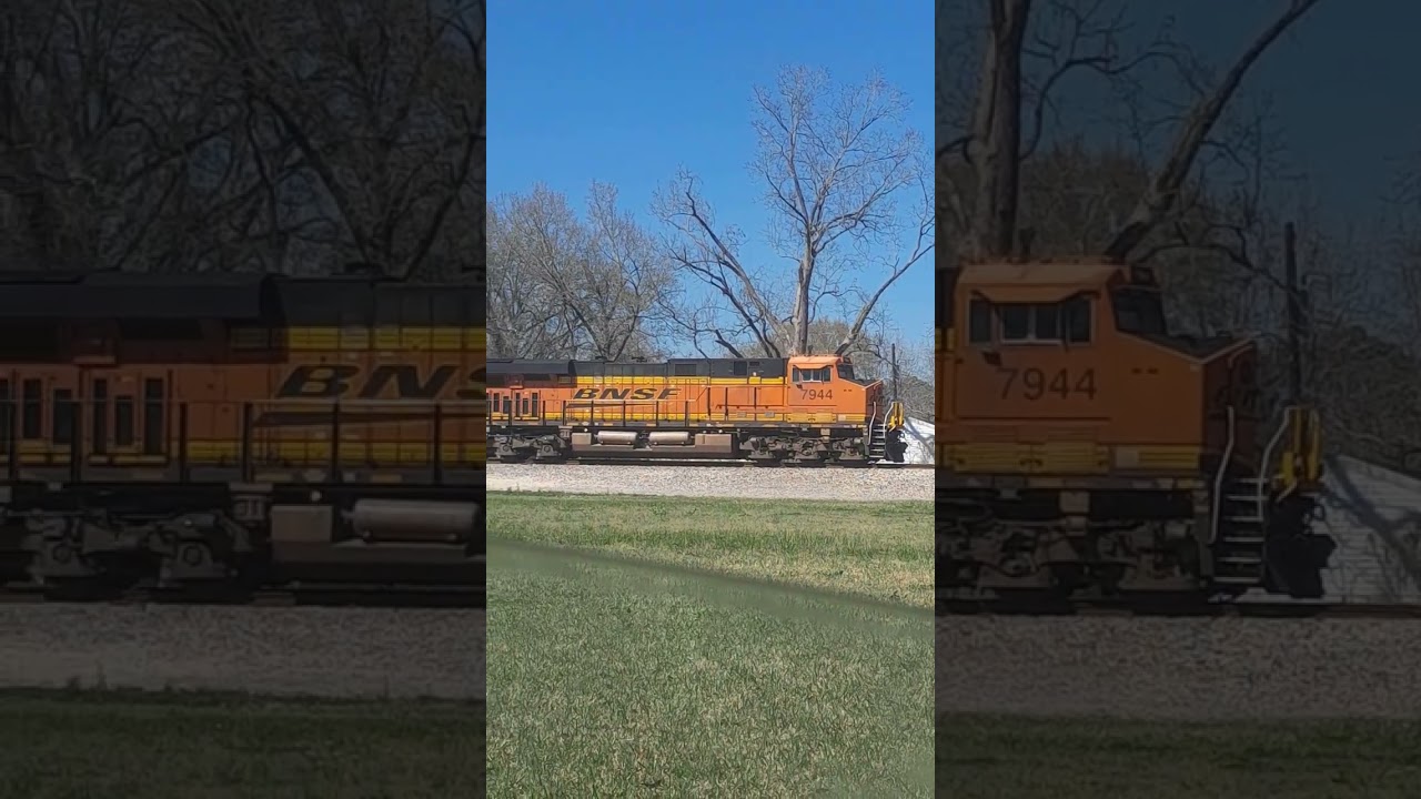 BNSF eb waiting to leave the yard it did soon 5 Gevos 