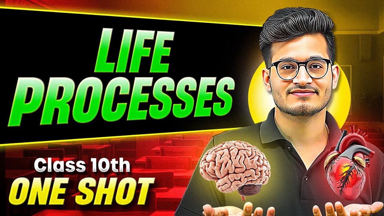 LIFE PROCESSES in 1 Shot: Full Chapter (Theory + PYQs) with Handwritten Notes || Class 10th Board