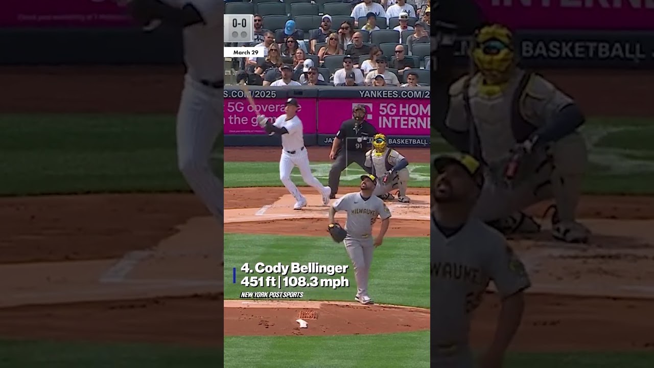 Yankees 10 longest home runs of 2025 💣 