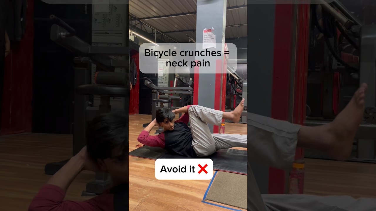 ✅Try these neck safe core exercises 