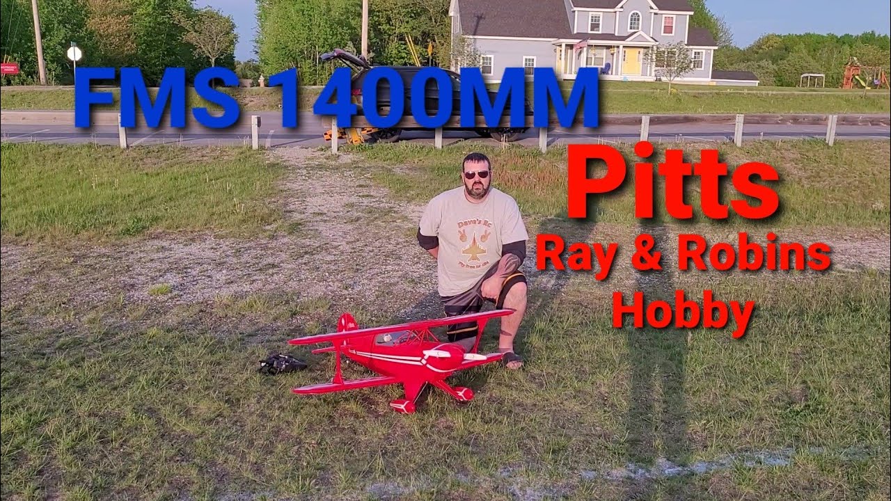 FMS 1400MM PITTS BIPLANE, 2ND FLIGHT WITH NEW PROP