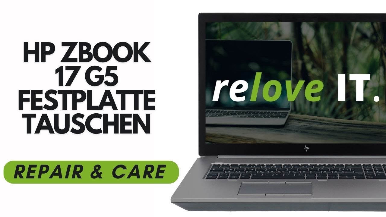 HP ZBook 17 G5 Festplattentausch