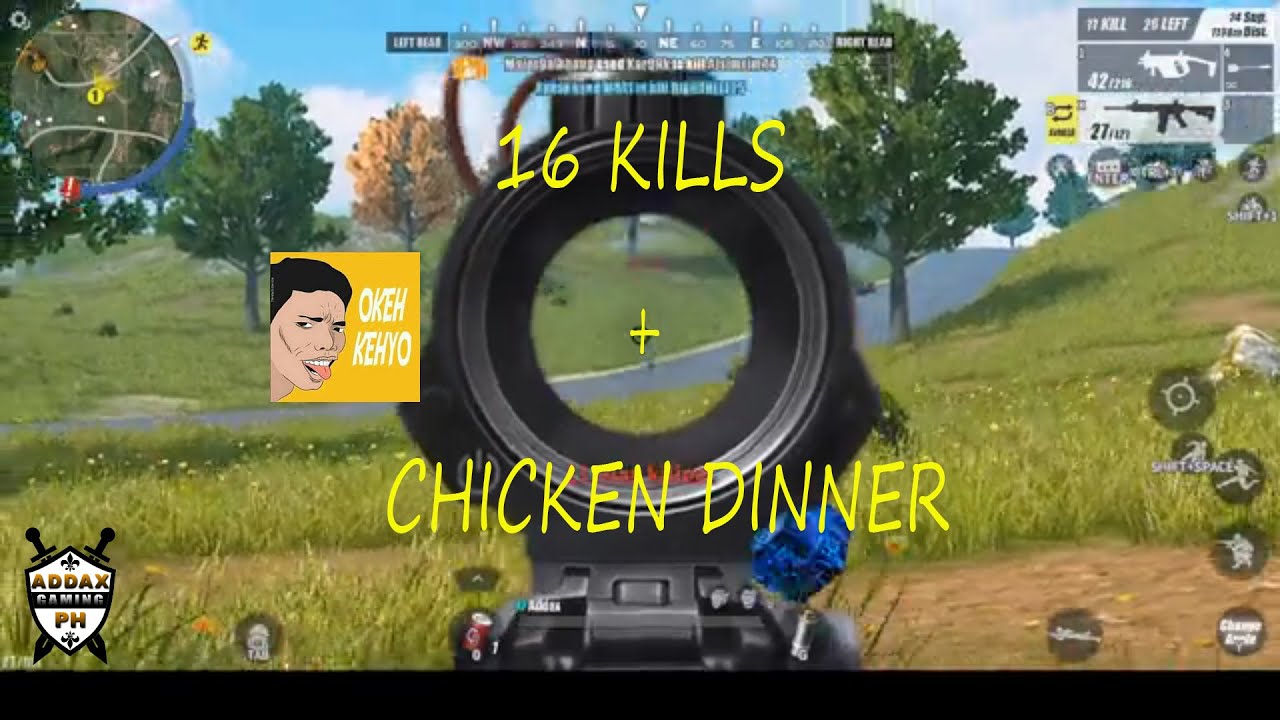 Solo nake 16 kills at chicken dinner pa (rules of survival :)