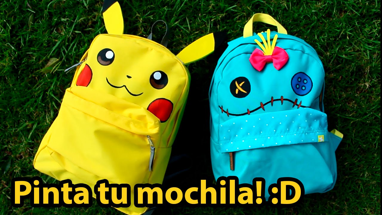 Mochila de PIKACHU y TRAPOS! (Lilo & Stitch) | Diana Díaz