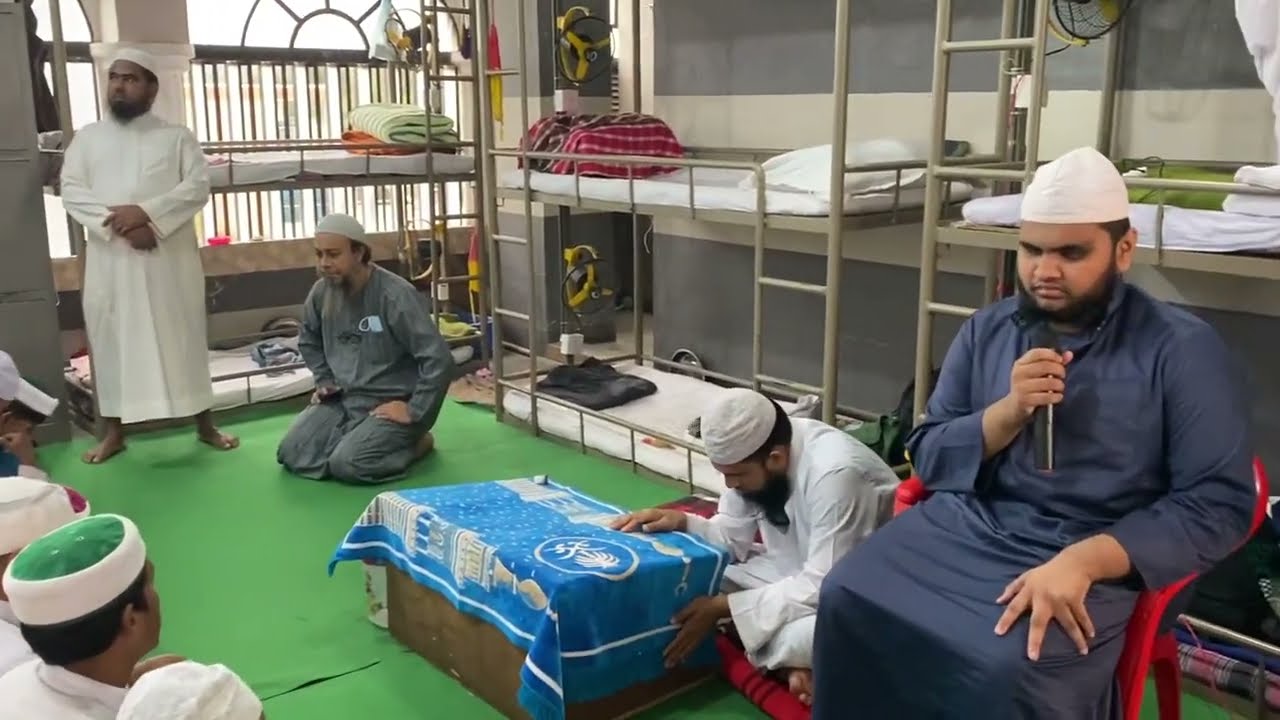 Quran recitation by a blind student
