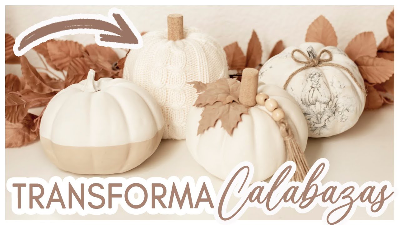 🎃 DIY QUE TIENES QUE HACER!! CALABAZAS FÁCILES Y ECONÓMICAS 🍁IDEAS DECORACIÓN OTOÑO Manualidades