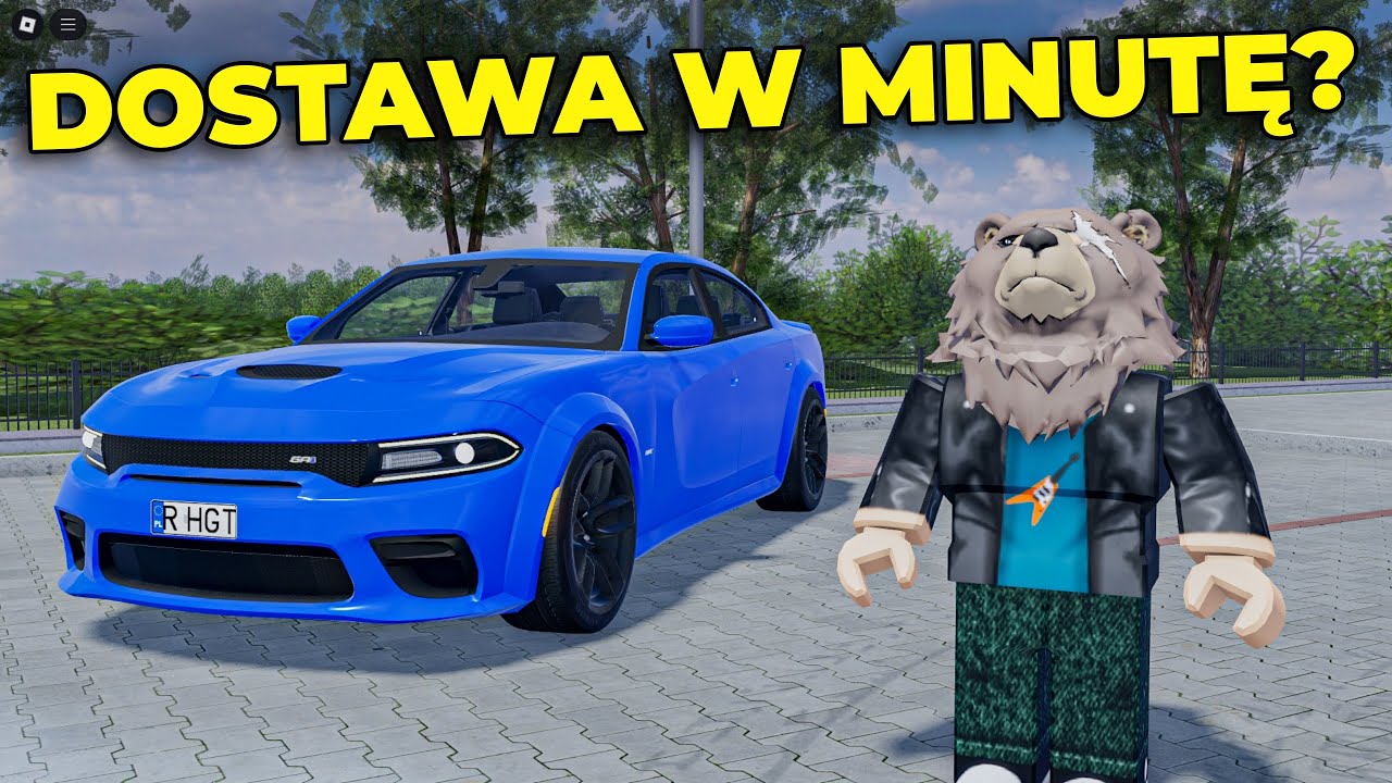 WOZIMY JEDZENIE NAJSZYBSZYM SAMOCHODEM W GRZE w PCD - Hogaty i Firka w Roblox - Polish Car Driving