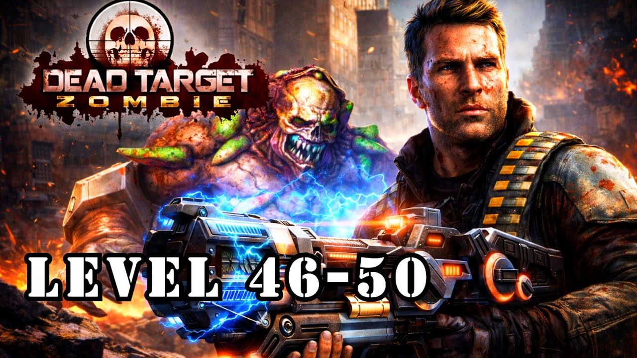 Dead Target 3D Gameplay Walkthrough🧟‍♂️ | Level 46  to 50 Complete💀🔥 Intense Zombie Battle! 🧟‍♂️