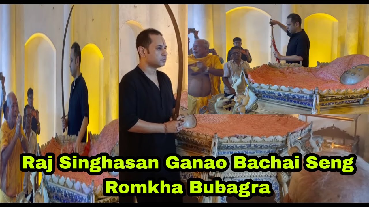| Seng Romkha Maharaja Raj Singhasan no Khulomwi | Hasteni Kahamni Bagwi Puja Khulaijak kha |