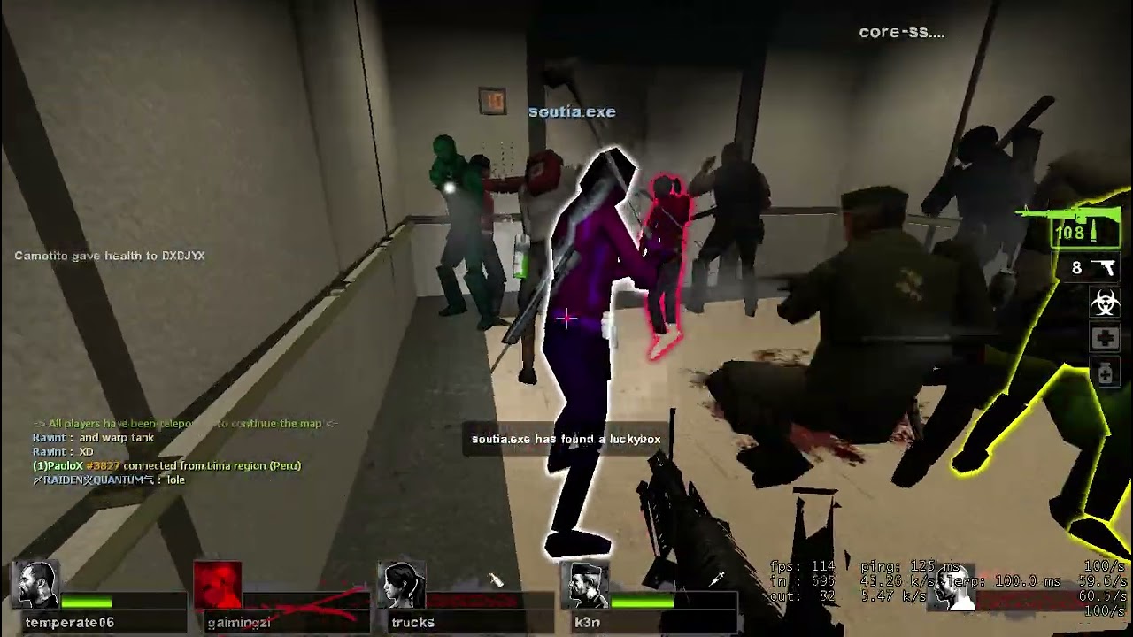 Left4Dead2 - Worst Team Ever!!! - Roblox Mods ; 25 Players Online