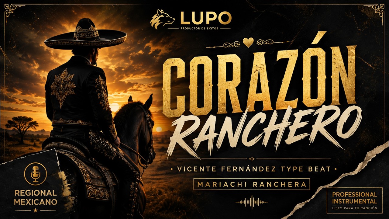 🤠 Corazón Ranchero – Vicente Fernández Type Beat 🎺 | Proud Mexican Mariachi Corrido Instrumental