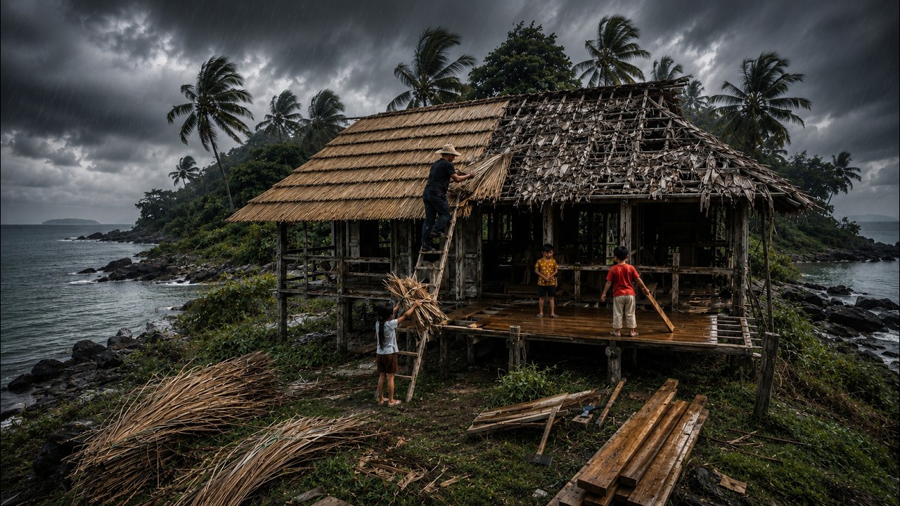 I Tore Off the Old Roof to Rebuild My Island Home &ndash; Then a Storm Hit | Episode 2