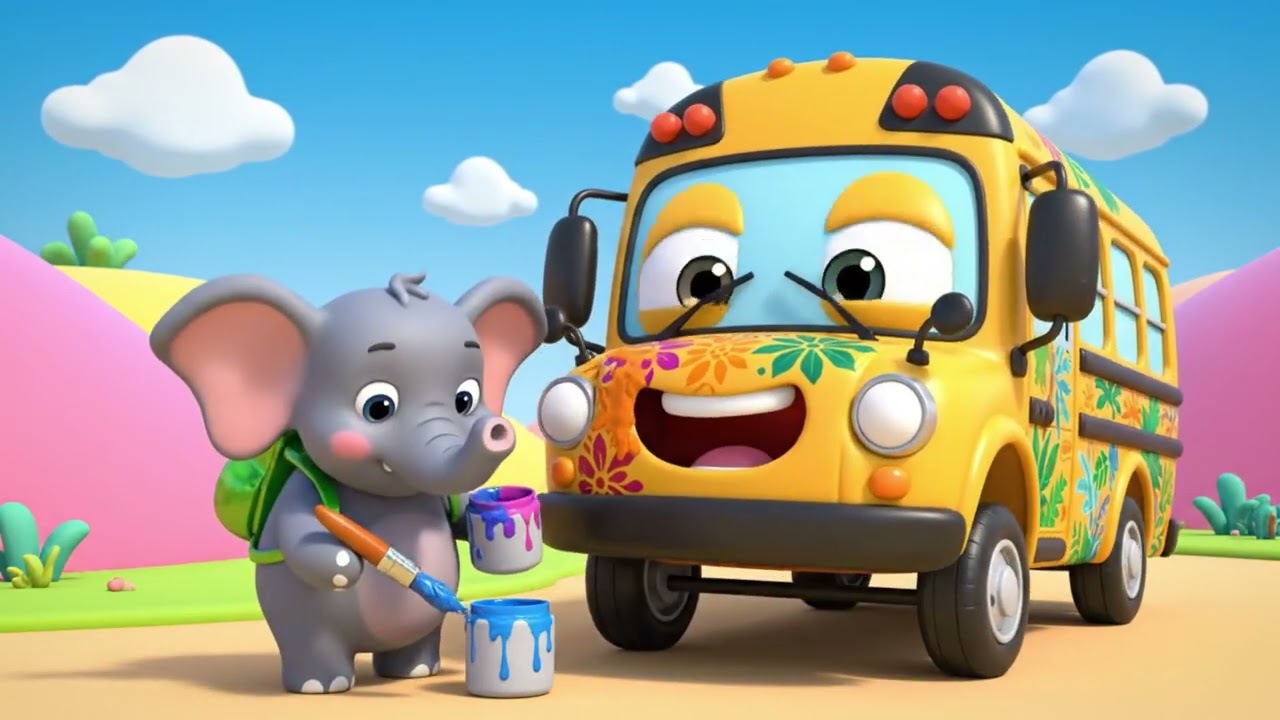 Wheels on the Bus Jungle Safari 🐾 | Kids Songs