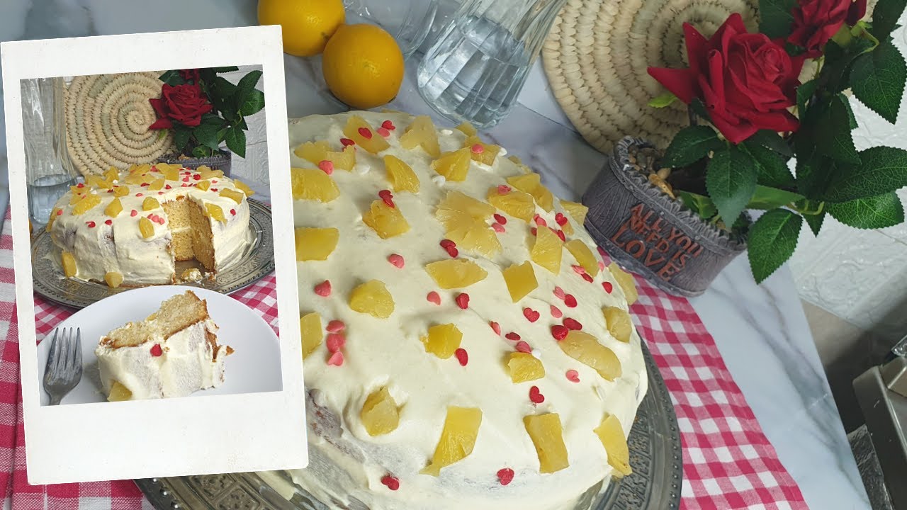 أطيب كعكة اناناس  easy Pineapple cake