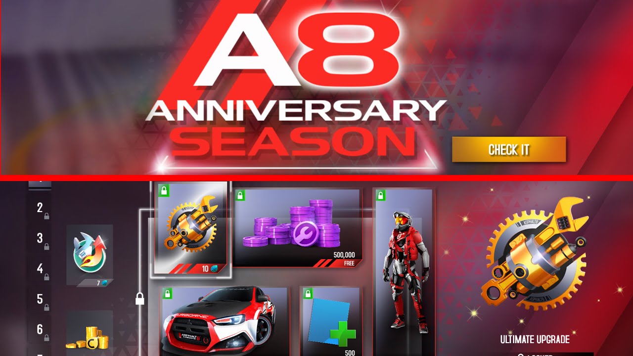 Asphalt 8, Anniversary Season Is Here and How it Works?