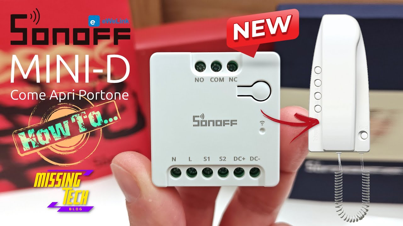Sonoff MINI Dry dentro un citofono come apri portone. Come fare!