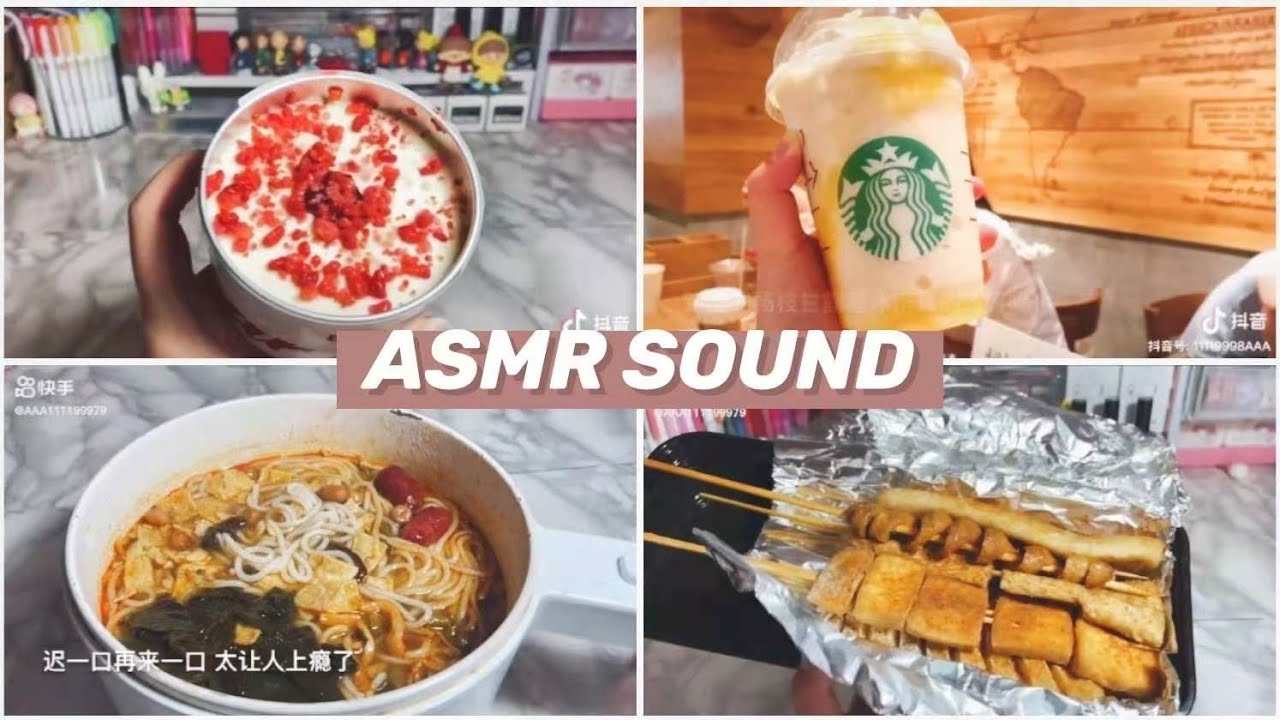 [ASMR Sound]🧸Douyin ASMR Sound eating |cake,soda,chocolate,fruit,barbecue........