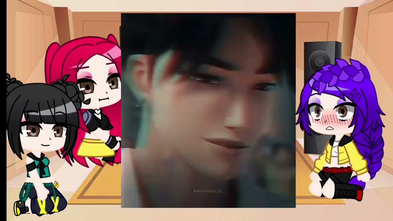 HUNTR/X reaccionan a edits de los saja boys #gacha #edit #kpopdemonhunters 