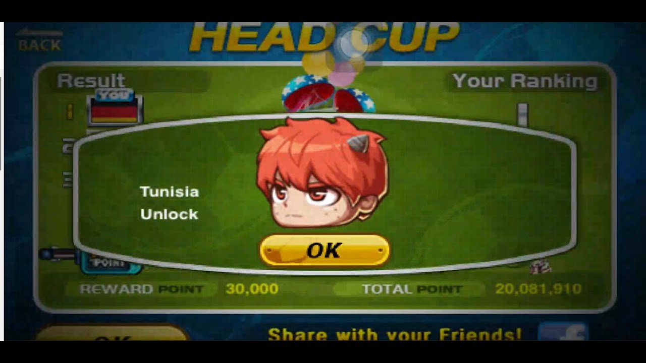 HEAD SOCCER | Unlock Tunisia Winning Head Cup Scoring 100 Goals Using Germany | ARSDORINT TEAM