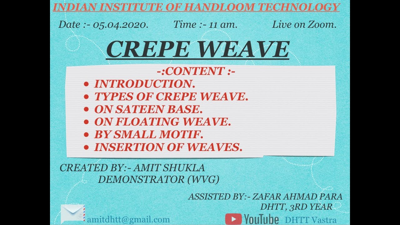 Crepe Weave | Crepe Design | Textiles Weaves
