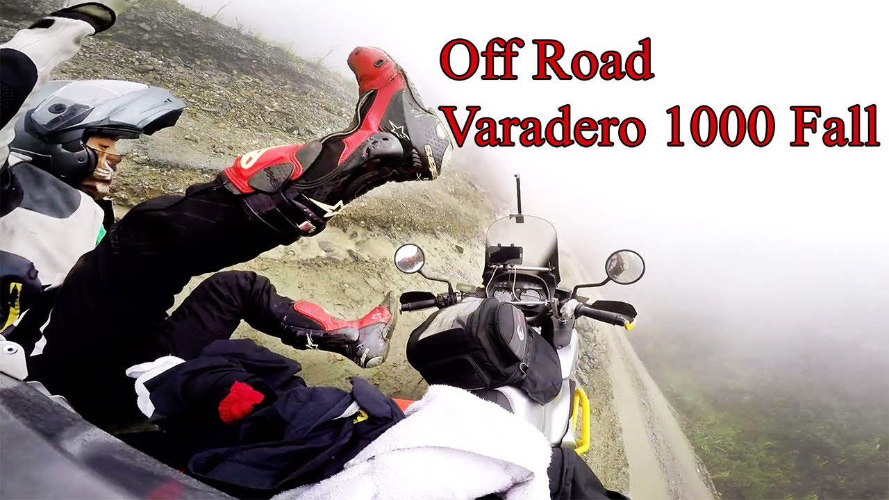 Varadero 1000 Fall Down in Bad Terrain - No Joke Alone!