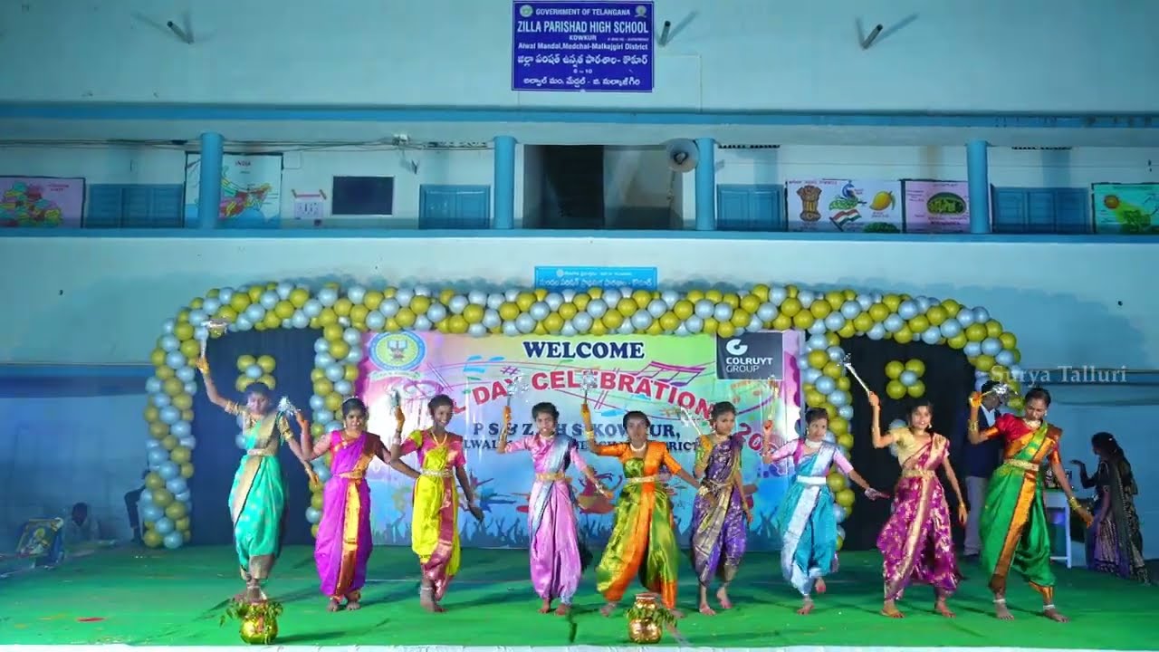 ZPHS KOWKUR (2024) - Annual day Celebrations-(Charminar chowrasta song  Dance  Performance )