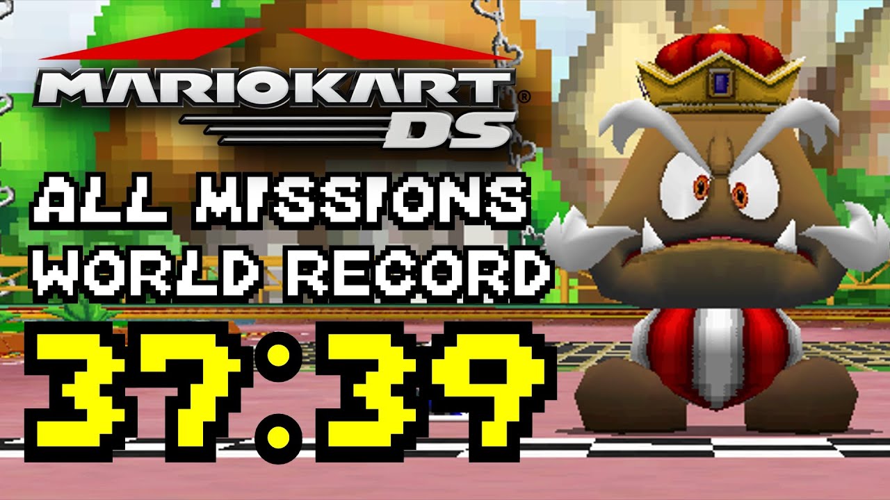 Mario Kart DS - All Missions Speedrun World Record in 37:39