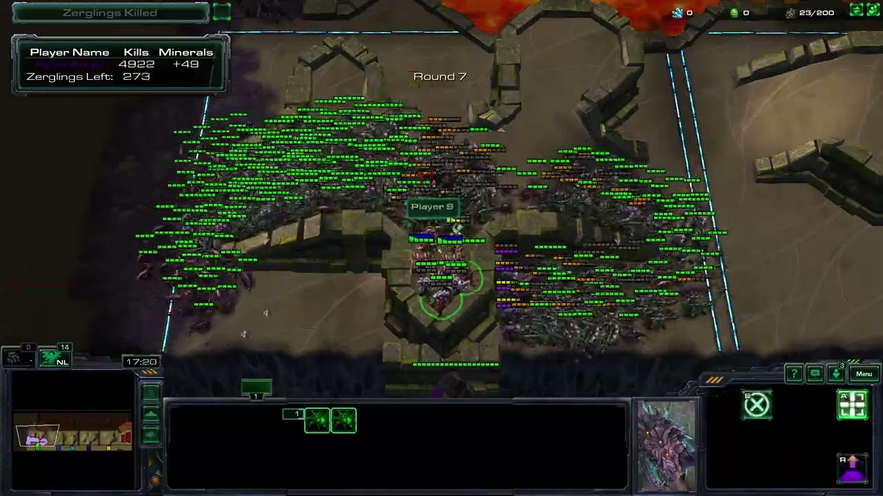 Starcraft 2 Arcade Map Zergling Defense Solo #5