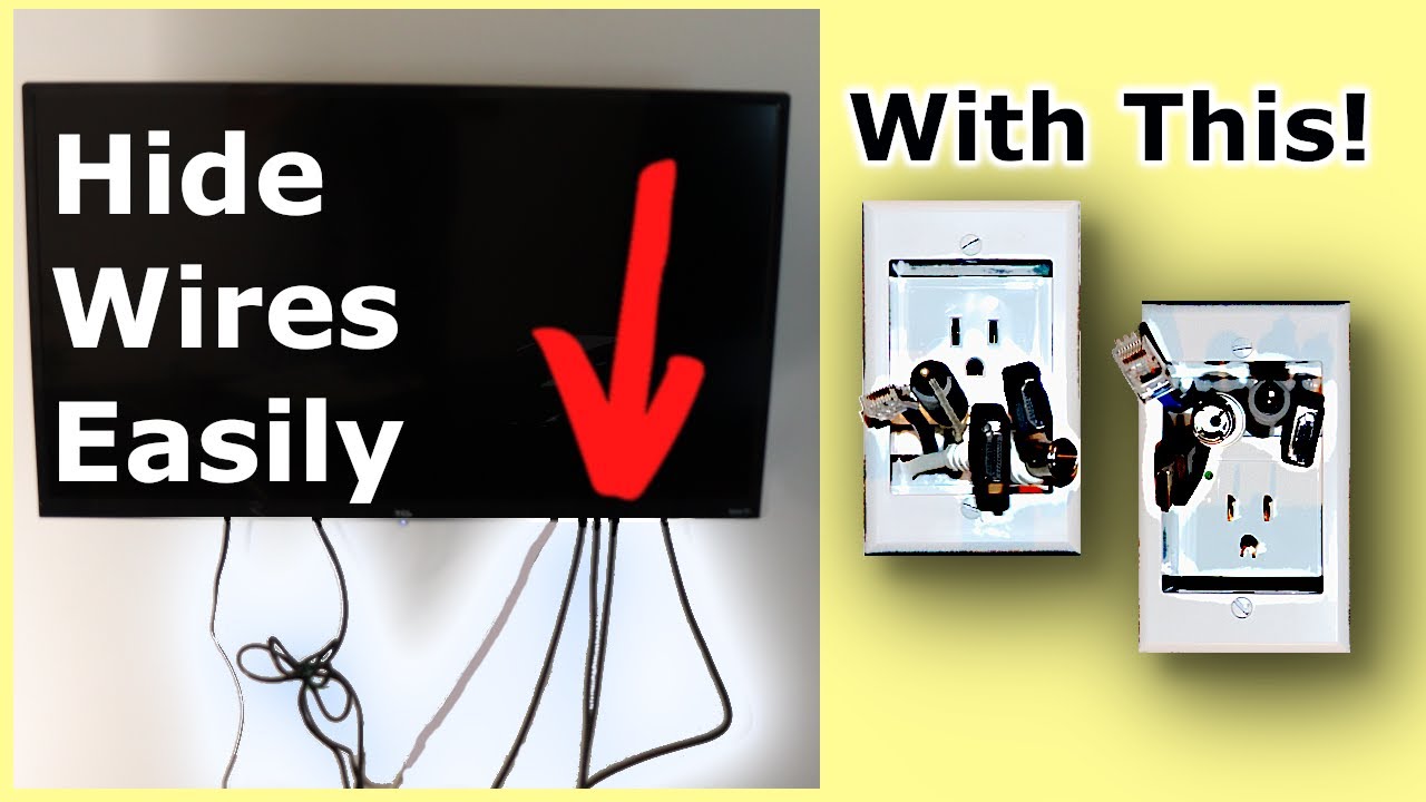 Want to Hide TV Wires in the wall? A PowerBridge makes it easy!