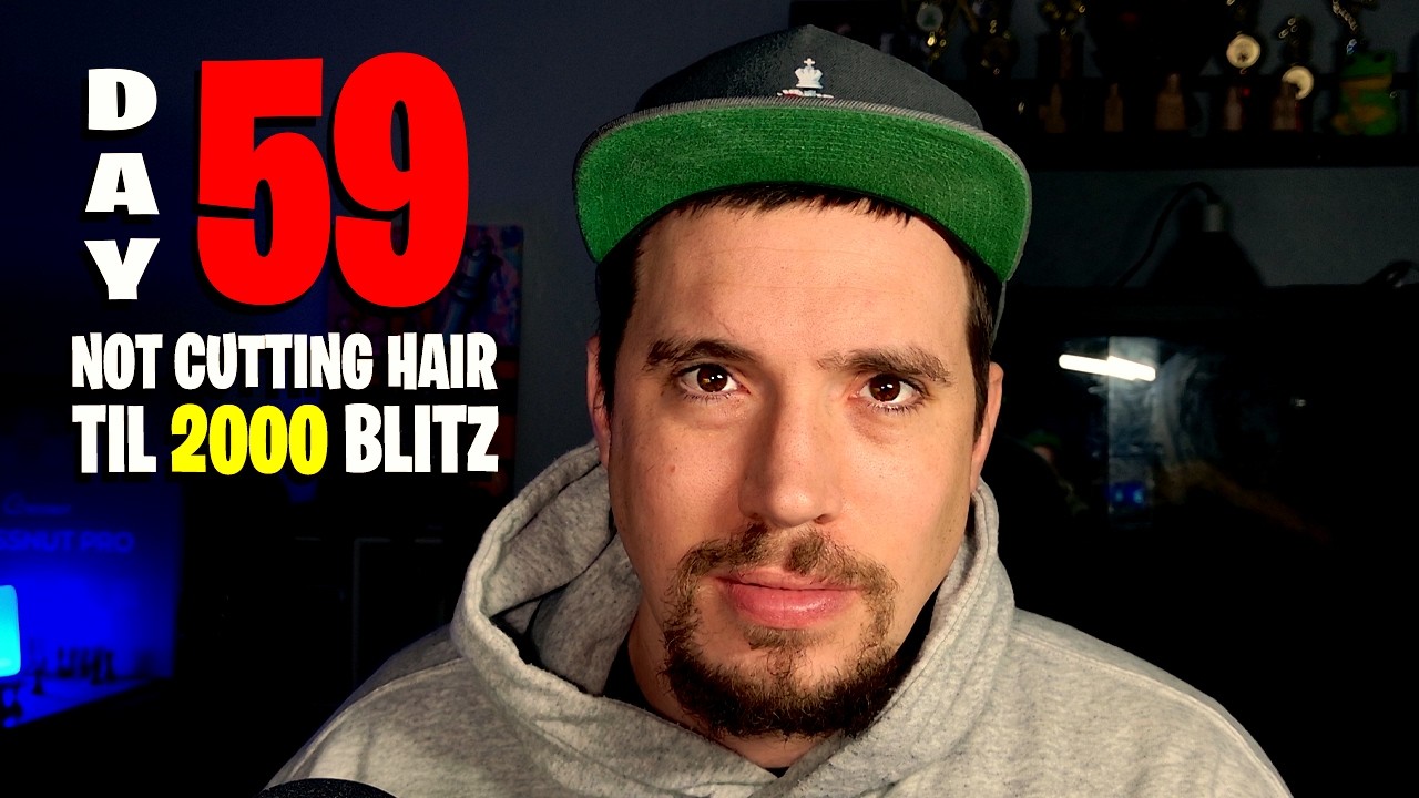 Day 59 of not cutting my hair till 2000 blitz on chess.com