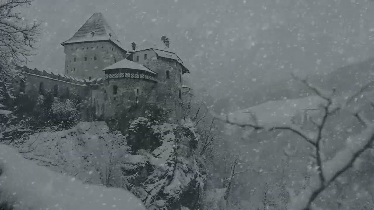Howling Winds and Heavy Snow | Winter Blizzard Ambience for Deep Sleep and Relaxation | White Noise