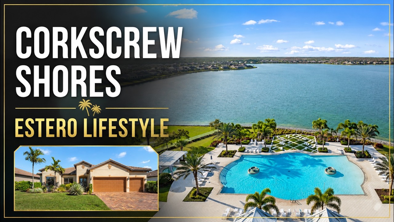 Corkscrew Shores Estero Home | 4 Bedroom + Den with Generator & 3-Car Garage