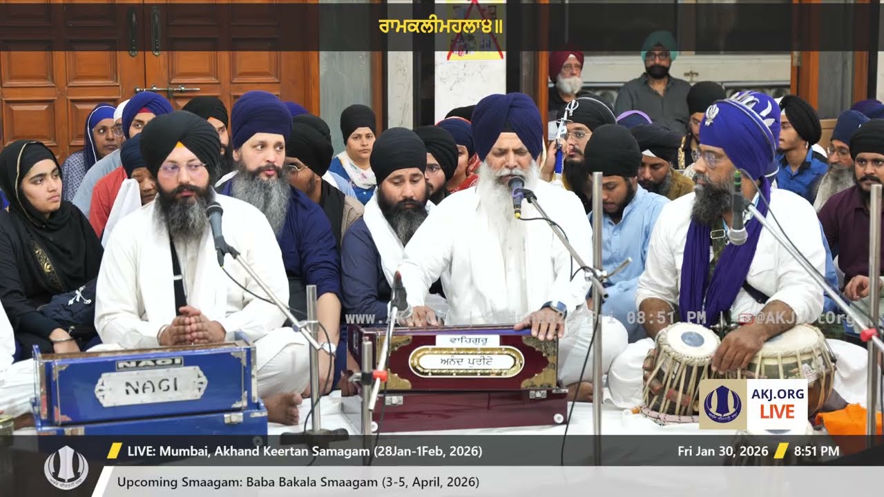 040 Mumbai 30Jan2026 FriEve Akhand Keertan Bhai Davinder Singh Jee Gurdaspur