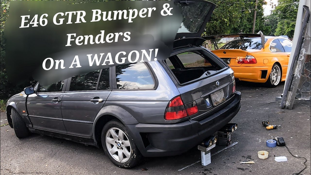 Installing E46 GTR Bumper and Flares on a BMW Wagon