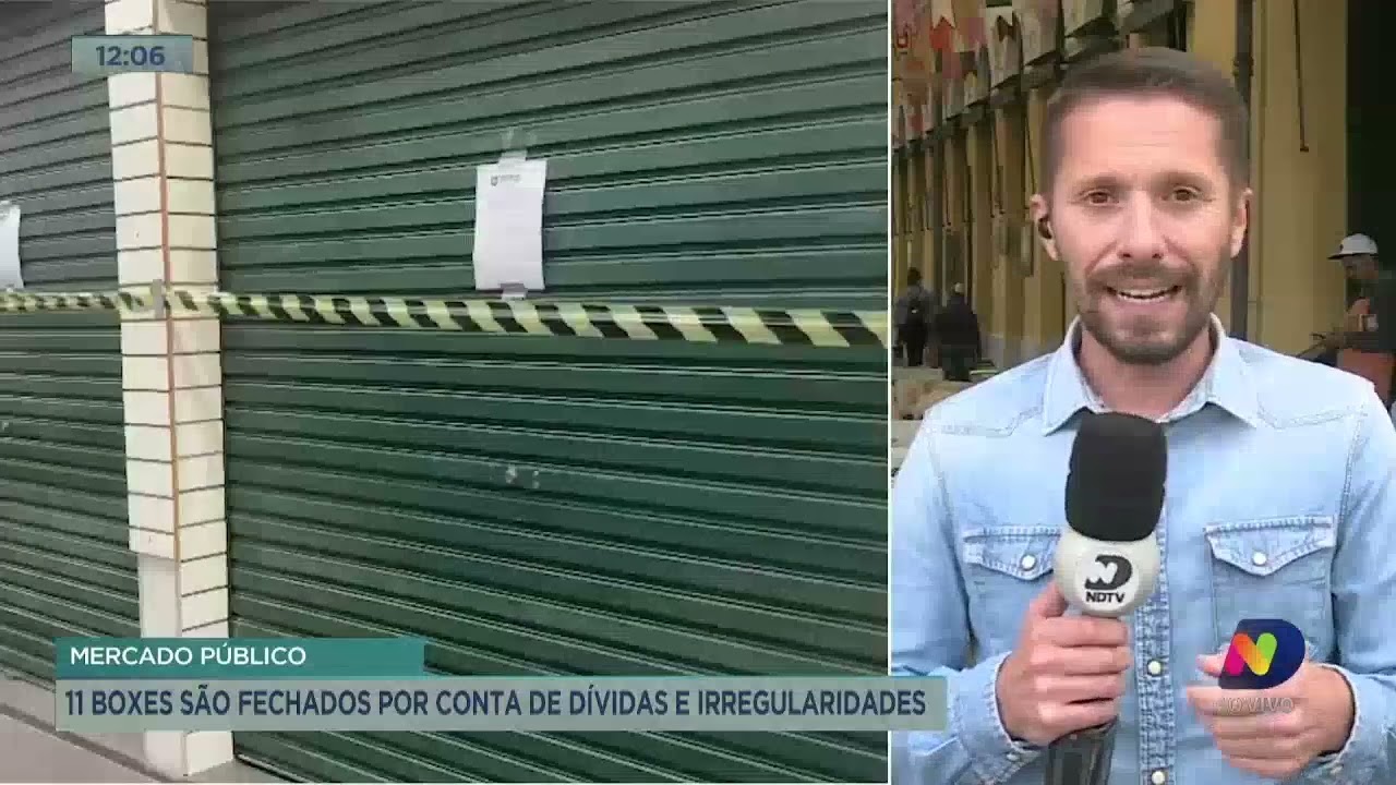 Mercado Público: 11 boxes são fechados por conta de dívidas e irregularidades