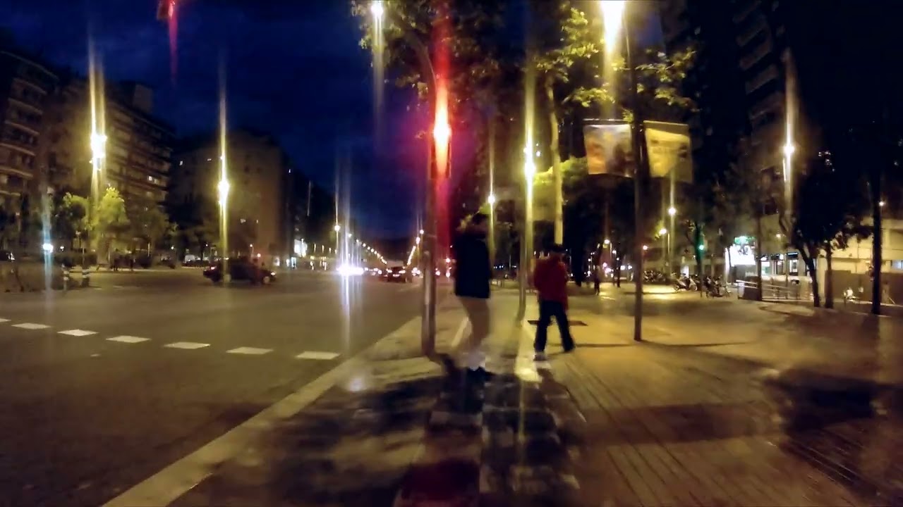 Barcelona Bicicleta, , Lidl Bac de Roda-Via Julia, lluvia/noche