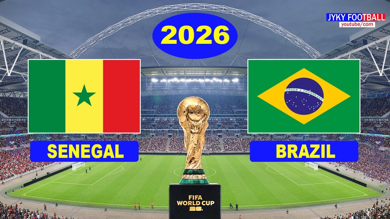 SENEGAL VS BRAZIL FIFA World Cup 2026 (USA) | Full Football Match All Goals | eFootball PES gameplay