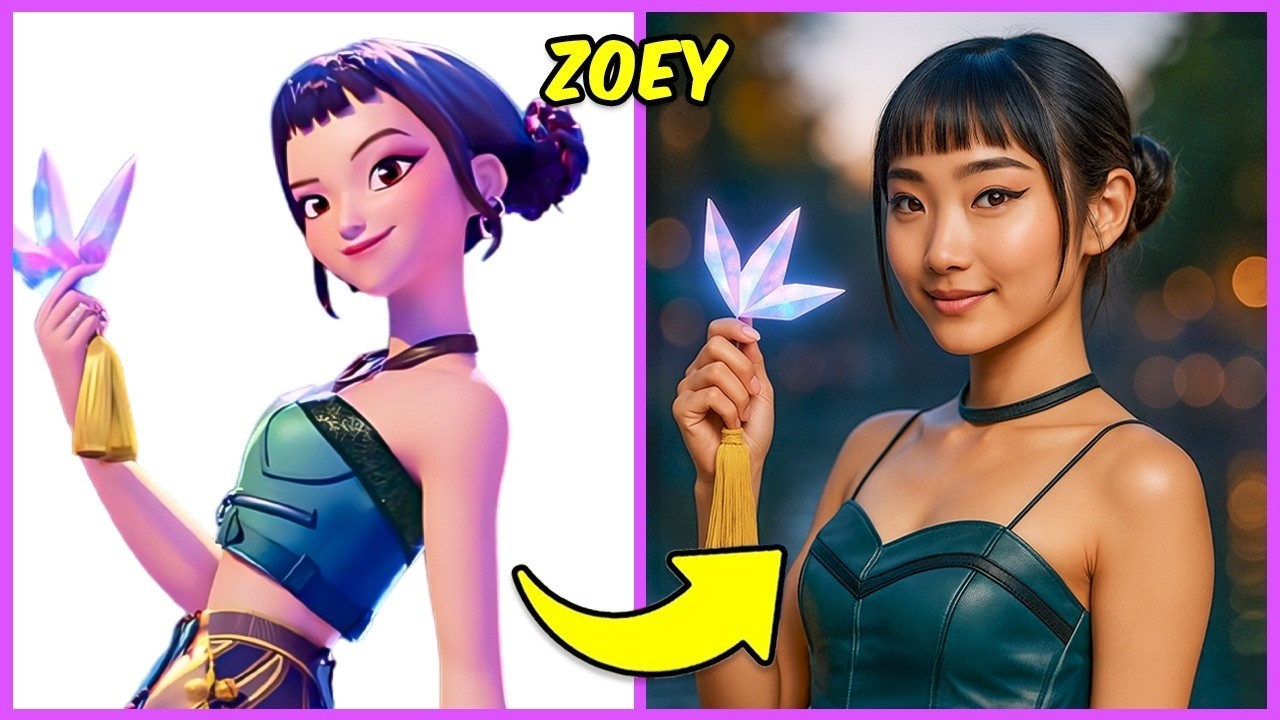 🔔K-POP Demon Hunters IN REAL LIFE💥 Can You Guess the Character? 🔔Rumi | Zoey🔥Mira🔥Jinu🔥Soda Pop🔥