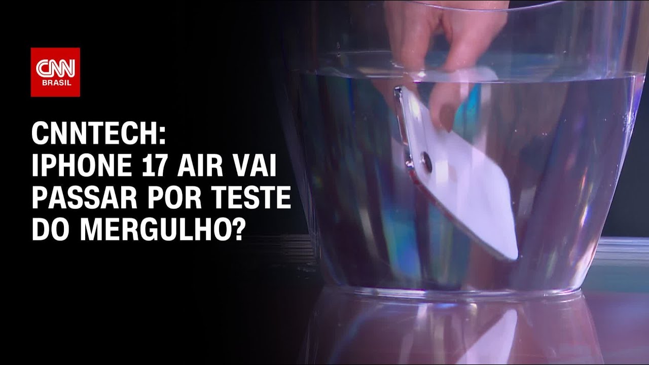 iPhone 17 Air passa por teste do mergulho? | LIVE CNN